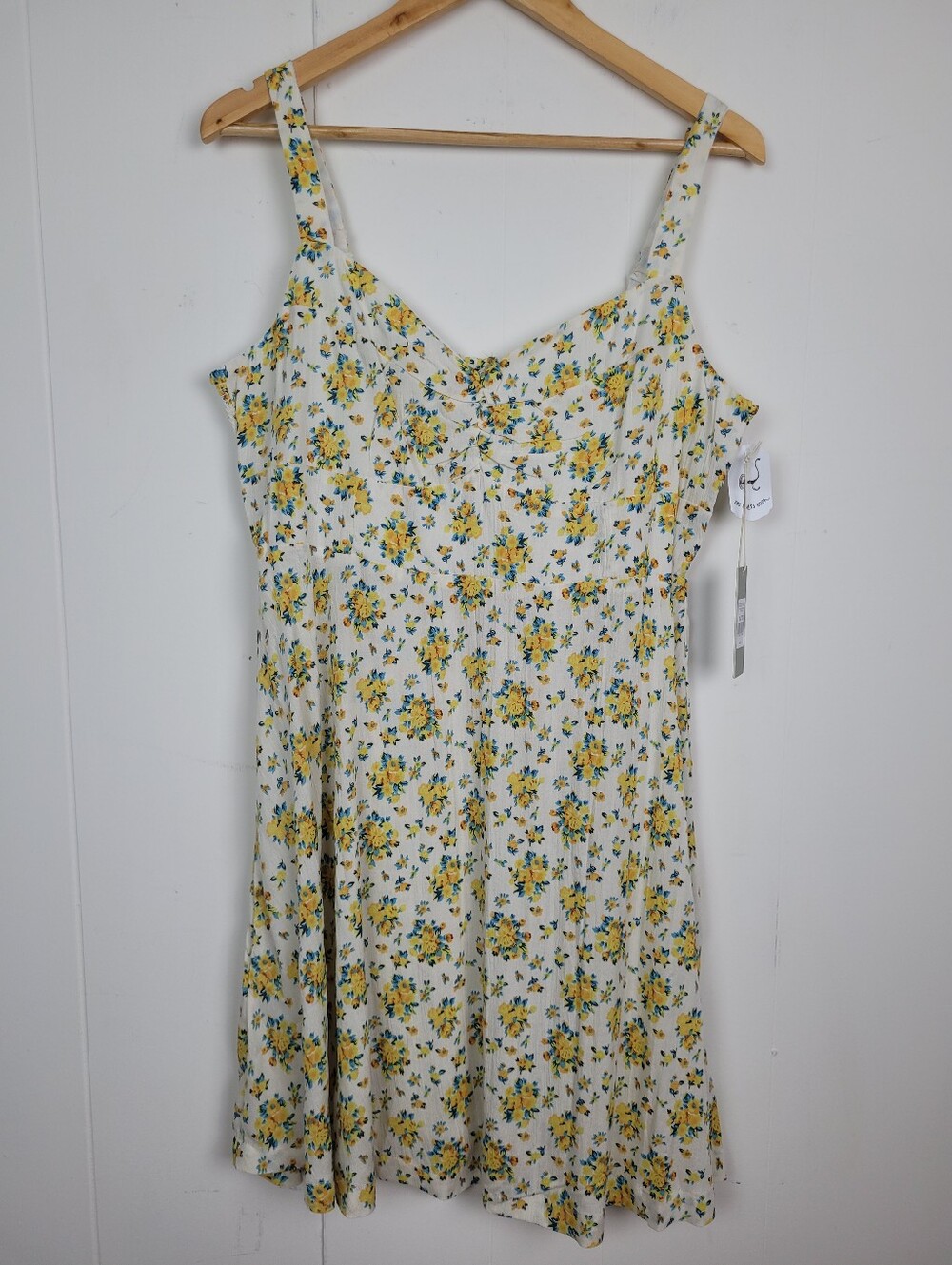 Bloom Girl XL Sunshine Floral Sleeveless Mini Dress